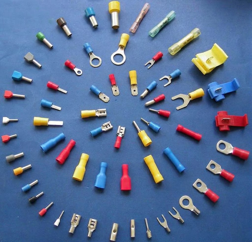 Terminals - Ring, Fork, Spade, Pin, Ferrules and Connectors, Insulated and Non-Insulated, All Sizes Available