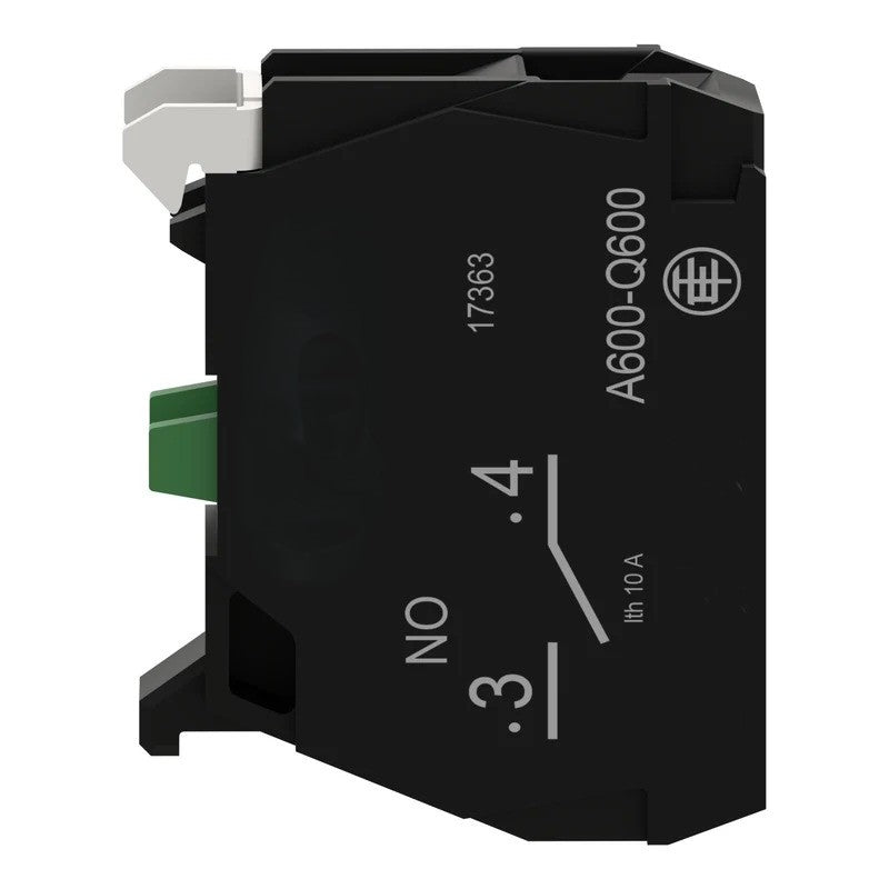 Harmony XB4 Single Contact Block, 1NO, Screw Clamp Terminal - ZBE101