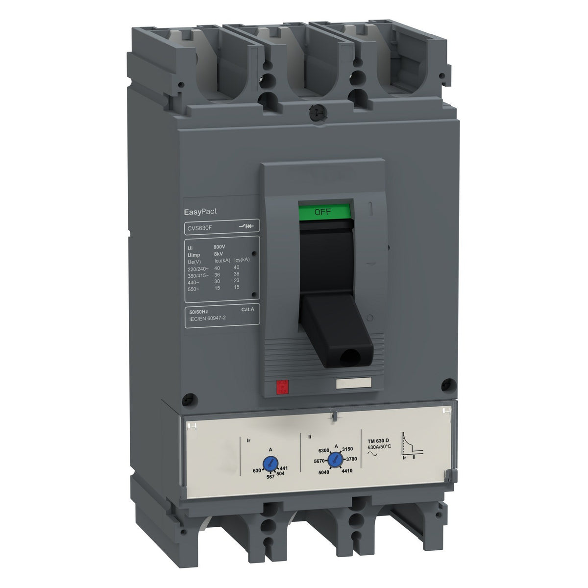 Molded Case Circuit Breaker 3 Pole 500A F-Type 36kA - LV563405