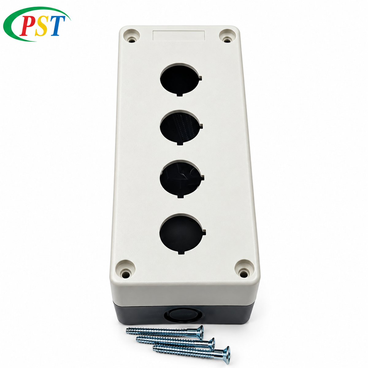 22mm Push Button Control Station Box – PVC Empty Enclosure, 1 to 5 Holes