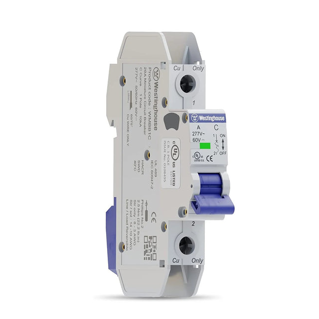Westinghouse Miniature Circuit Breaker 1 Pole C-Curve 10kA