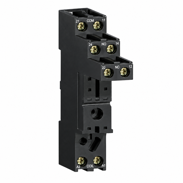 قاعدة مرحل Harmony RXM2 بـ8 دبابيس تلامس منفصل أطراف لولبية موديل RXZE2S114M