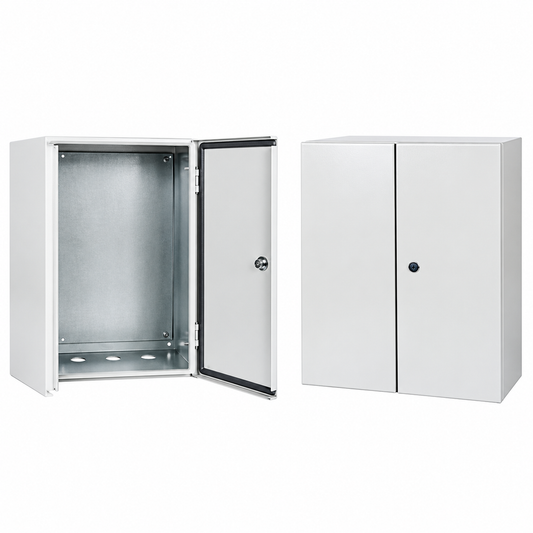 Metal Electrical Panel Enclosure, Wall Mount, Double Door