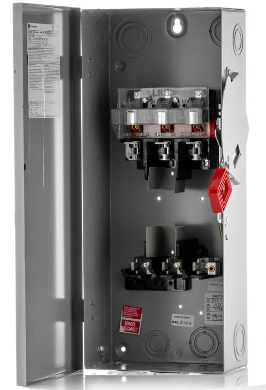 Heavy Duty Safety Switch 3 Pole 100A Non-Fusible 600V NEMA 1 Indoor - THN3363