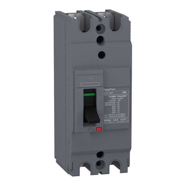 2-poles-molded-case-circuit-breaker-100a-mccb-h-type-30ka-ezc100h2100 ...