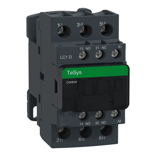 ملامس TeSys D موديل LC1D09U7 3 أقطاب 9 أمبير ملف 240 فولت تيار متردد