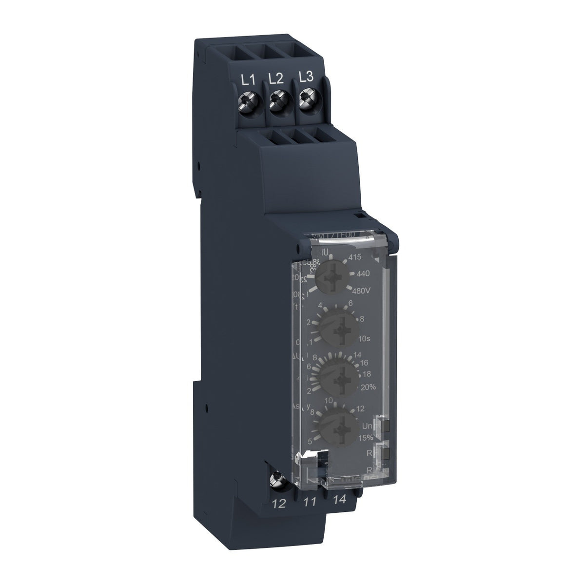 Harmony 3-Phase Supply Control Relay RM17TE00  5A, 1CO, 208–480V AC