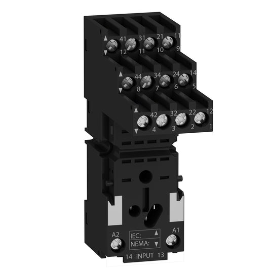 Harmony Relay Socket, RXM4, 14 Pin, Separate Contact, Screw Terminals - RXZE4S114M