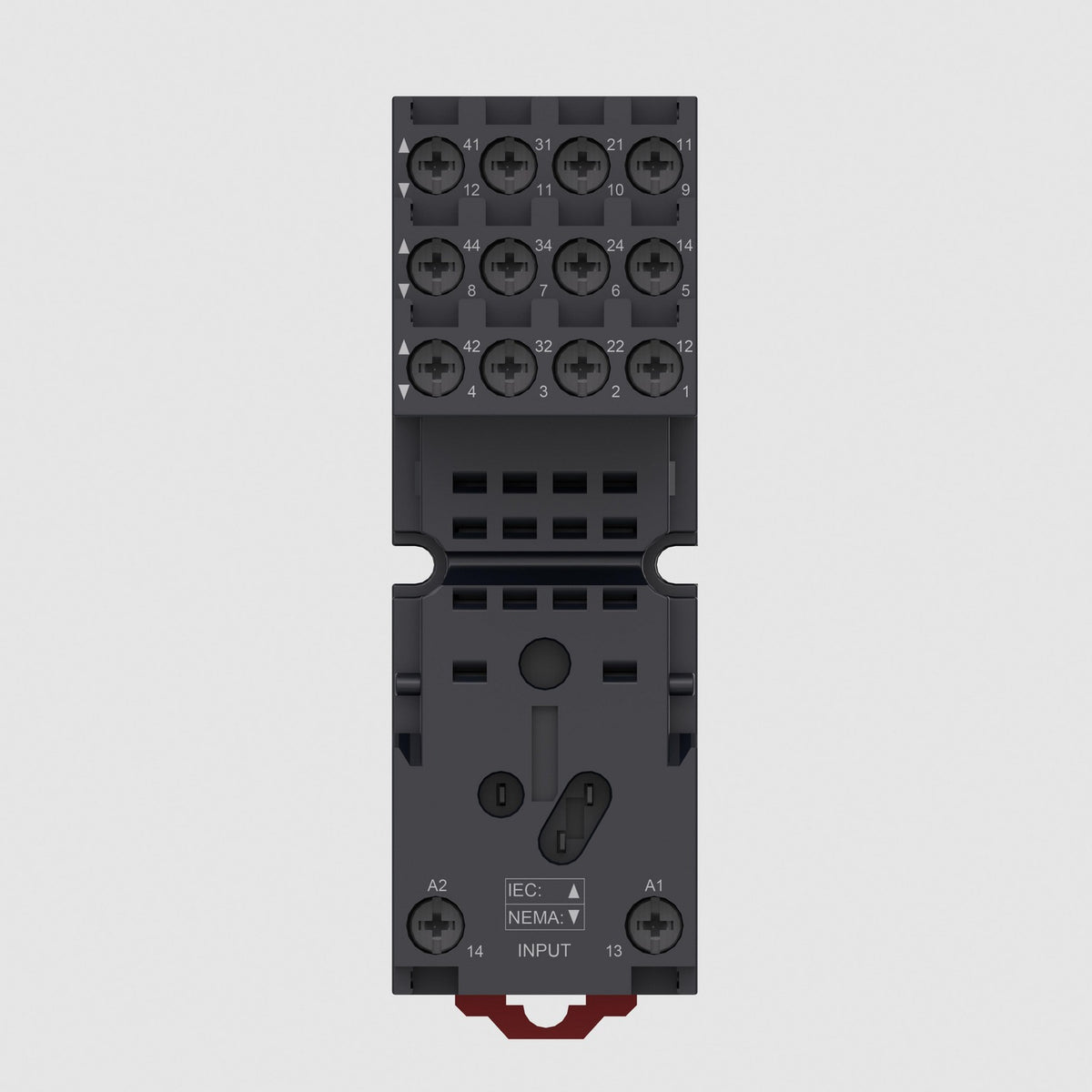 قاعدة مرحل Harmony RXM4 بـ14 دبوس تلامس منفصل أطراف لولبية موديل RXZE4S114M