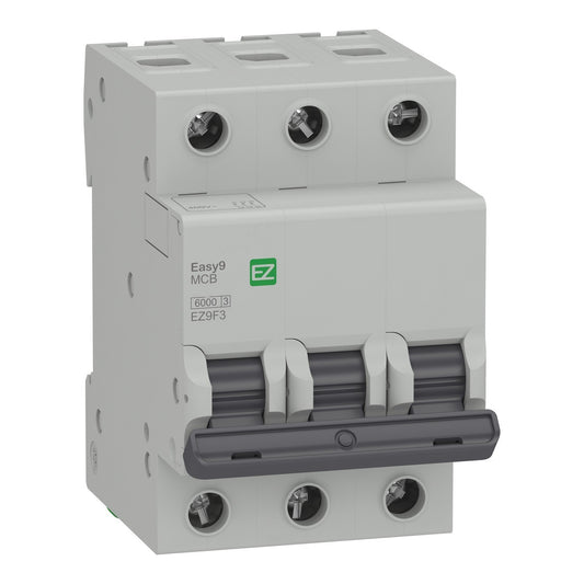 Miniature Circuit Breaker 3 Pole 50A C-Curve 6kA 400V - EZ9F56350